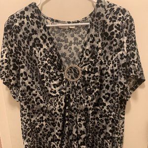 Leopard print top